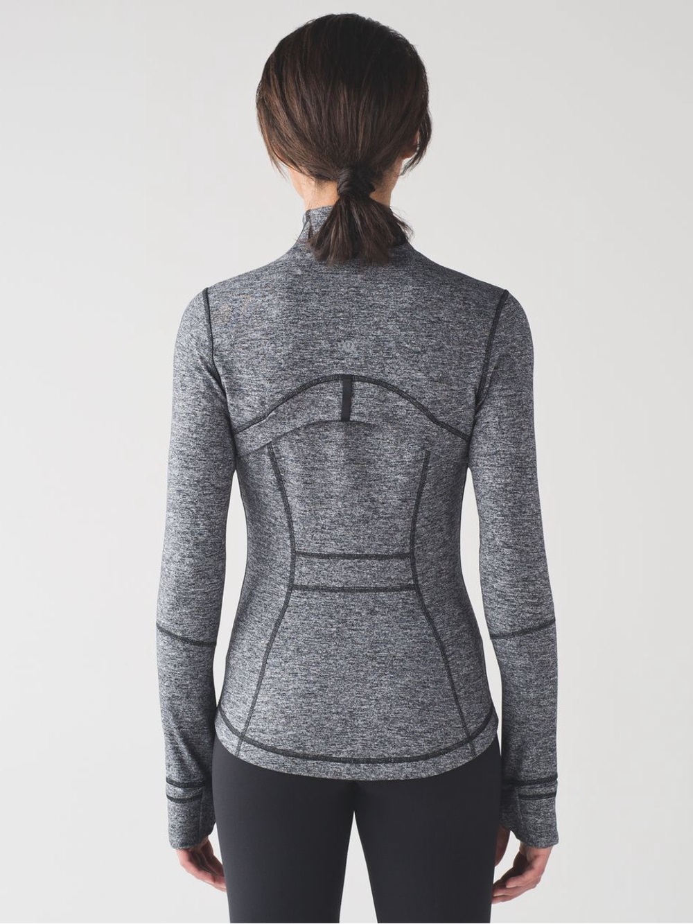 Lululemon Define Jacket Heathered Black sz 8 - Picture 8 of 8